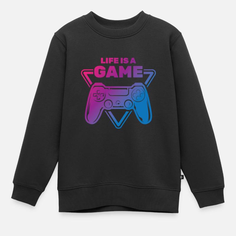 Jeu - Sweat Premium enfant bio - noir