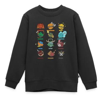 Rollenspiel RPG Roleplay Pen & Paper - Kinder Premium Organic Sweatshirt - Schwarz - Vorne - AI Model Kid Female (0cm)