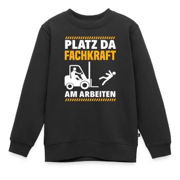 Staplerfahrer Lager Lagerarbeiter - Kinder Premium Organic Sweatshirt - Schwarz - Vorne - AI Model Kid Female (0cm)