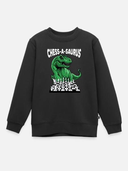 Schach Schachfigur - Kinder Premium Organic Sweatshirt - Schwarz