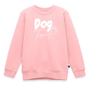 Dresseur de chiens École canine Maître-chien Dicton - Sweat Premium enfant bio - rose - Devant - AI Model Kid Female (0cm)