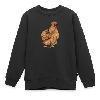 Brahma ChickenS I Chicken Poultry Motif pour - Sweat Premium enfant bio - noir - Devant - AI Model Kid Female (0cm)