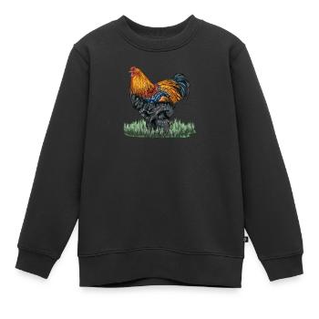Brahma ChickenS I Chicken Poultry Motif for - Kids Premium Organic Sweatshirt - black - Front - AI Model Kid Female (0cm)