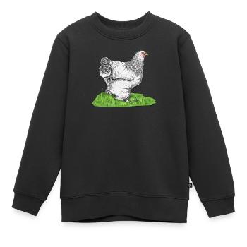 Brahma ChickenS I Chicken Poultry Motif for - Kids Premium Organic Sweatshirt - black - Front - AI Model Kid Female (0cm)