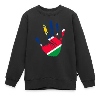 Namibia - Kinder Premium Organic Sweatshirt - Schwarz - Vorne - AI Model Kid Female (0cm)