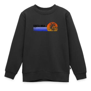 Costa Rica - Kinder Premium Organic Sweatshirt - Schwarz - Vorne - AI Model Kid Female (0cm)