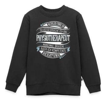 Physiotherapeut - Kinder Premium Organic Sweatshirt - Schwarz - Vorne - AI Model Kid Female (0cm)