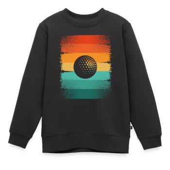 Balle de golf - Sweat Premium enfant bio - noir - Devant - AI Model Kid Female (0cm)