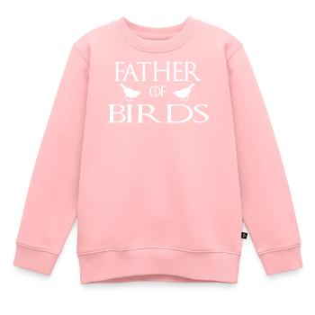 Père des oiseaux - Sweat Premium enfant bio - rose - Devant - AI Model Kid Female (0cm)
