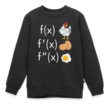 Mathematiker Integral Mathe Spruch Ableitung leich - Kinder Premium Organic Sweatshirt - Schwarz - Vorne - AI Model Kid Female (0cm)