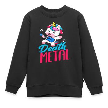 Death Metal - Kinder Premium Organic Sweatshirt - Schwarz - Vorne - AI Model Kid Female (0cm)