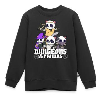 Aventure RPG Dice Fantasy Cadeau - Sweat Premium enfant bio - noir - Devant - AI Model Kid Female (0cm)