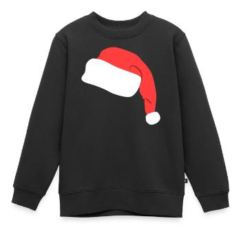 Lustige Nikolaus Mütze - Kinder Premium Organic Sweatshirt - Schwarz - Vorne - AI Model Kid Female (0cm)