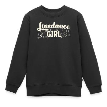 Rodéo Western Linedance Girl - Sweat Premium enfant bio - noir - Devant - AI Model Kid Female (0cm)