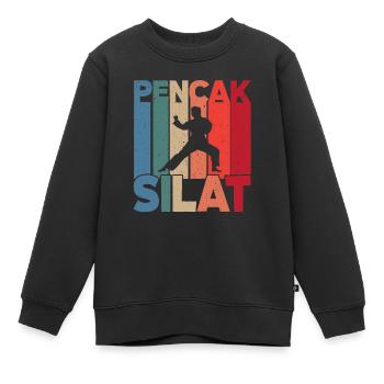 Pencak Silat - Kinder Premium Organic Sweatshirt - Schwarz - Vorne - AI Model Kid Female (0cm)