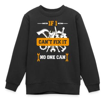 Handwerker DIY - Kinder Premium Organic Sweatshirt - Schwarz - Vorne - AI Model Kid Female (0cm)
