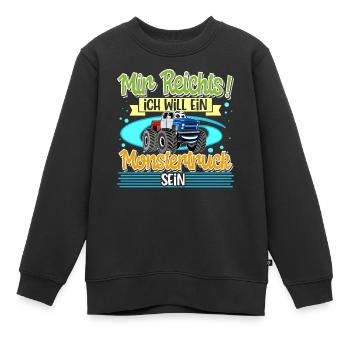 Monstertruck - Kinder Premium Organic Sweatshirt - Schwarz - Vorne - AI Model Kid Female (0cm)