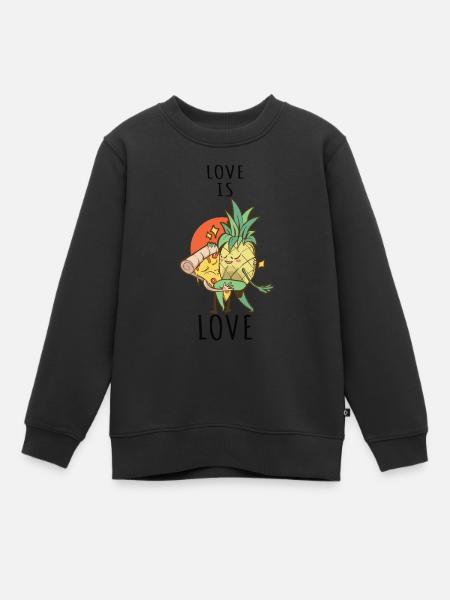 Pizza Hawaii Ananas Pizza Nourriture - Sweat Premium enfant bio - noir