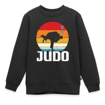 Judo Geschenkidee - Kinder Premium Organic Sweatshirt - Schwarz - Vorne - AI Model Kid Female (0cm)