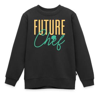 Future Chef Cooking Cook Pastry Gourmet Commis Che - Kinder Premium Organic Sweatshirt - Schwarz - Vorne - AI Model Kid Female (0cm)
