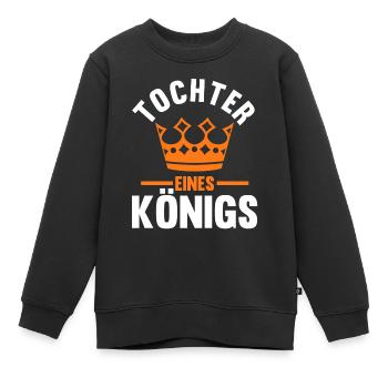 Tochter - Kinder Premium Organic Sweatshirt - Schwarz - Vorne - AI Model Kid Female (0cm)