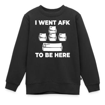 WASD Gaming Tastatur Gamer Spieler - Kinder Premium Organic Sweatshirt - Schwarz - Vorne - AI Model Kid Female (0cm)