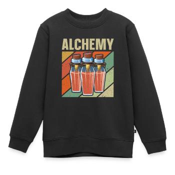 Alchimiste Alchimie Magique Potion Chimiste - Sweat Premium enfant bio - noir - Devant - AI Model Kid Female (0cm)
