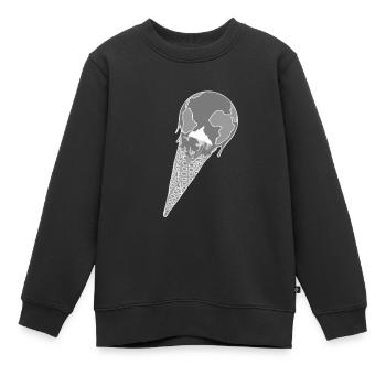 Nachhaltigkeit - Kinder Premium Organic Sweatshirt - Schwarz - Vorne - AI Model Kid Female (0cm)