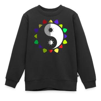 Qigong Qi Gong Tai Chi Chigong - Kinder Premium Organic Sweatshirt - Schwarz - Vorne - AI Model Kid Female (0cm)