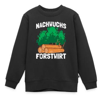 Nachwuchs Forstwirt Holz machen - Kinder Premium Organic Sweatshirt - Schwarz - Vorne - AI Model Kid Female (0cm)