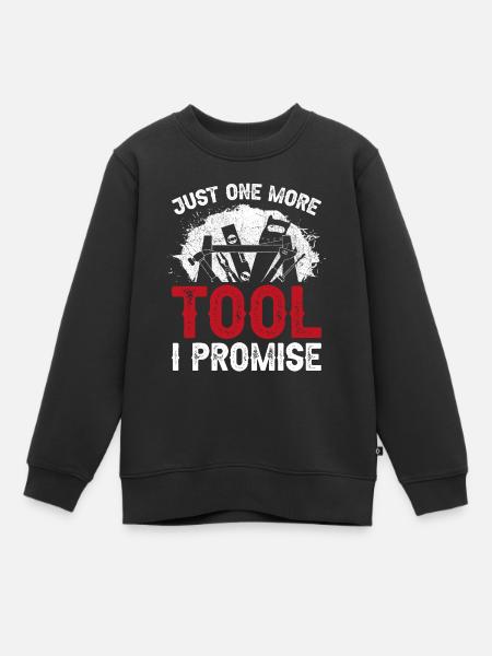 Woodworker Carpenter Tools Vintage - Kinder Premium Organic Sweatshirt - Schwarz
