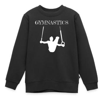 Gymnastics Gymnastics Artistic Gymnastics - Kids Premium Organic Sweatshirt - black - Front - AI Model Kid Female (0cm)