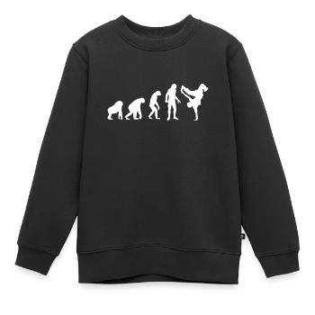 Breakdance BBoy BGirl Streetdance Breakdance - Kinder Premium Organic Sweatshirt - Schwarz - Vorne - AI Model Kid Female (0cm)