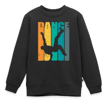 Breakdance BBoy BGirl Streetdance Breakdance - Kinder Premium Organic Sweatshirt - Schwarz - Vorne - AI Model Kid Female (0cm)