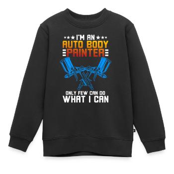 Pistolet de pulvérisation de peintre de voiture - Sweat Premium enfant bio - noir - Devant - AI Model Kid Female (0cm)