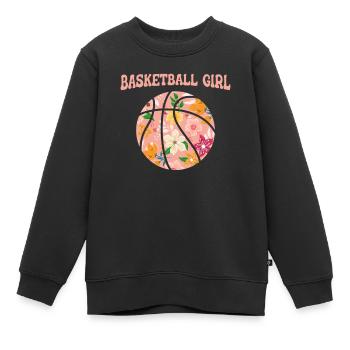 Basketball Basketballer - Kinder Premium Organic Sweatshirt - Schwarz - Vorne - AI Model Kid Female (0cm)