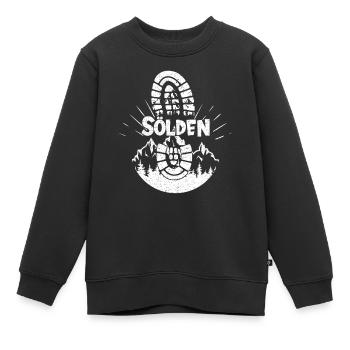 Sölden Skifahren Tirol Snowboarden Österreich - Kinder Premium Organic Sweatshirt - Schwarz - Vorne - AI Model Kid Female (0cm)