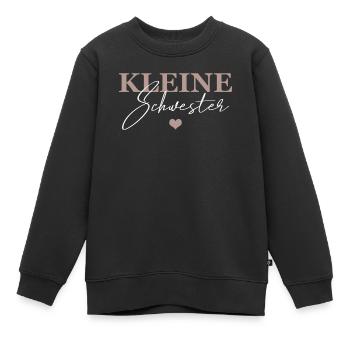 Kleine Schwester - Kinder Premium Organic Sweatshirt - Schwarz - Vorne - AI Model Kid Female (0cm)