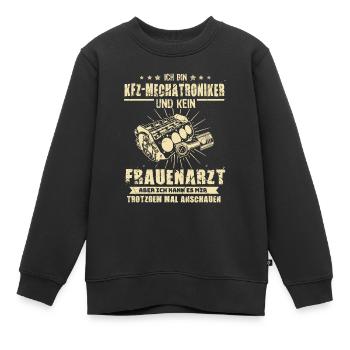 Kfz Mechatroniker - Kinder Premium Organic Sweatshirt - Schwarz - Vorne - AI Model Kid Female (0cm)