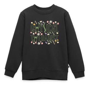 Physiothérapeute - Sweat Premium enfant bio - noir - Devant - AI Model Kid Female (0cm)