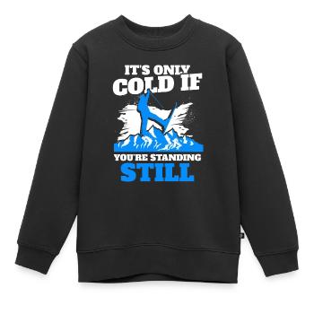 Ski Skieurs de ski - Sweat Premium enfant bio - noir - Devant - AI Model Kid Female (0cm)