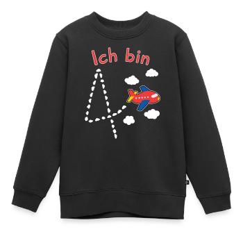 Jungen Geburtstagsshirt 4 Jahre Geburtstag - Kinder Premium Organic Sweatshirt - Schwarz - Vorne - AI Model Kid Female (0cm)