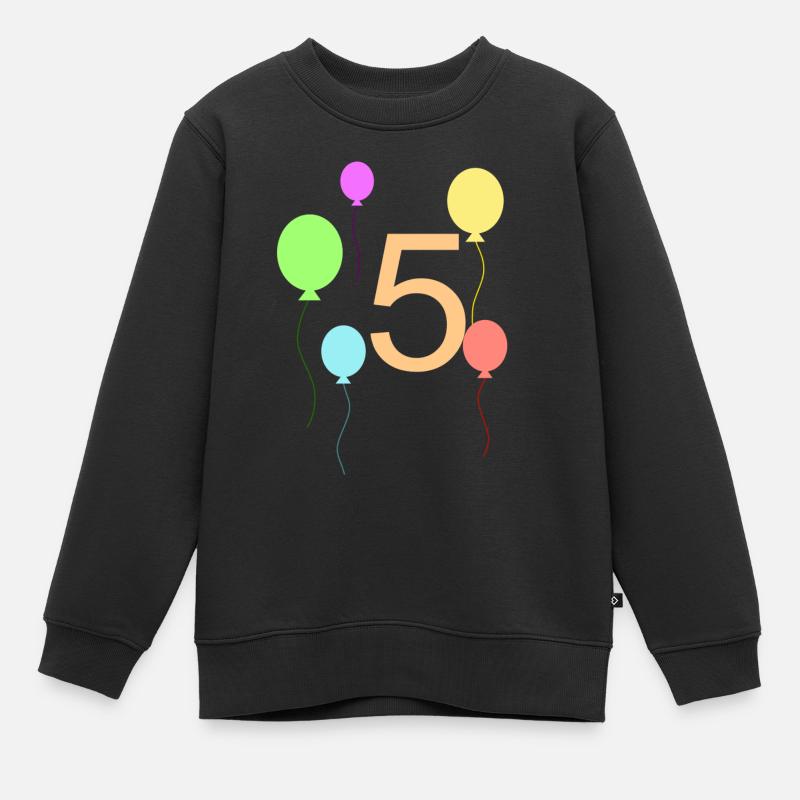 Luftballon - Kinder Premium Organic Sweatshirt - Schwarz