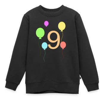 Luftballon - Kinder Premium Organic Sweatshirt - Schwarz - Vorne - AI Model Kid Female (0cm)