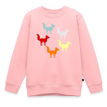 Fox - Kids Premium Organic Sweatshirt - rose - Front - AI Model Kid Female (0cm)