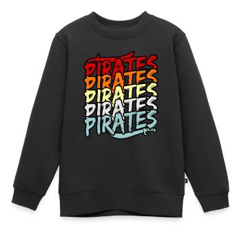 Pirate - Sweat Premium enfant bio - noir - Devant - AI Model Kid Female (0cm)