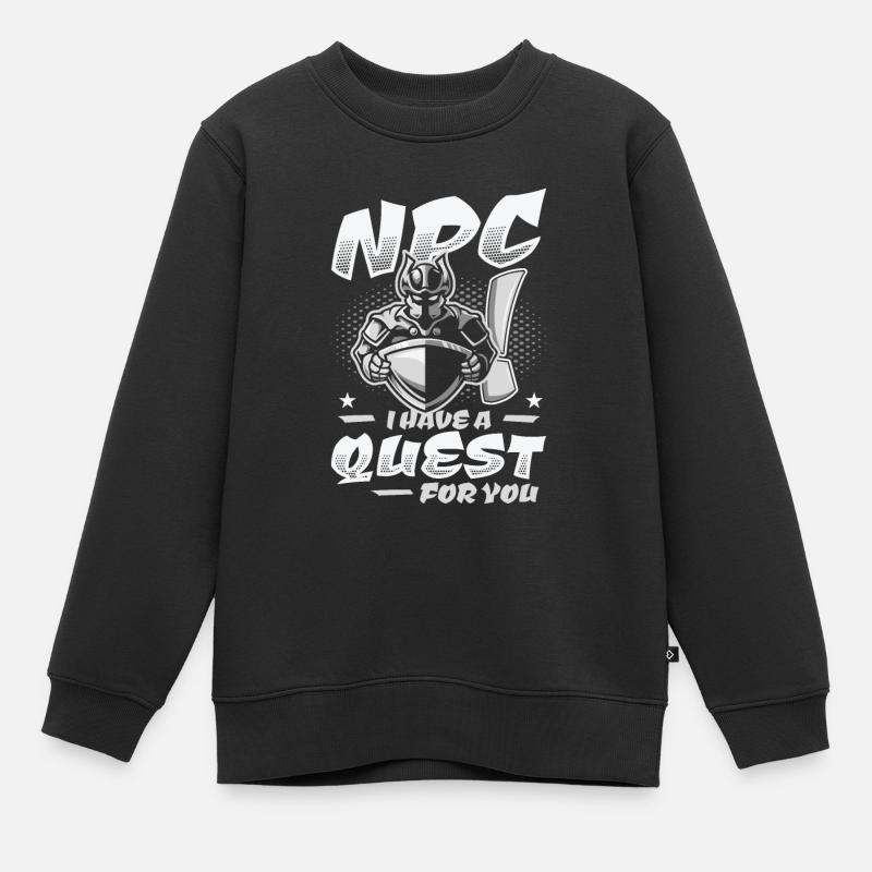 Brettspiele Roleplaying Quest NPC - Kinder Premium Organic Sweatshirt - Schwarz