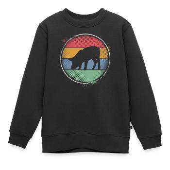 Cochon - Sweat Premium enfant bio - noir - Devant - AI Model Kid Female (0cm)