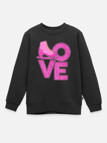 Eiskunstlauf - Kinder Premium Organic Sweatshirt - Schwarz