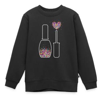 Nail Designer Heart Nail Polish Gel Polish - Sweat Premium enfant bio - noir - Devant - AI Model Kid Female (0cm)
